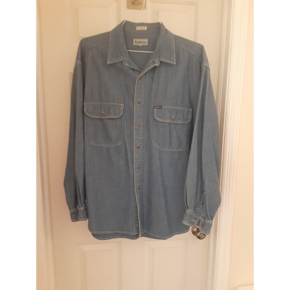 Aéropostale Other - Aeropostale Men's Blue Two Tone Denim Shacket Size XL